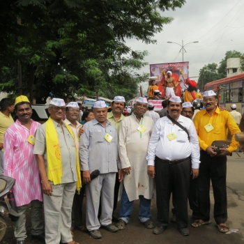 ९ ऑगष्ट जागतिक आदिवासी दिवस सहभागी पुरुष